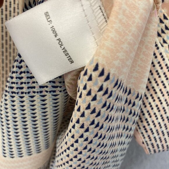 Rose + Olive Button Up Shirt Womens 3X Boho Patchwork Sheer Lightweight Blouse - Picture 10 of 13